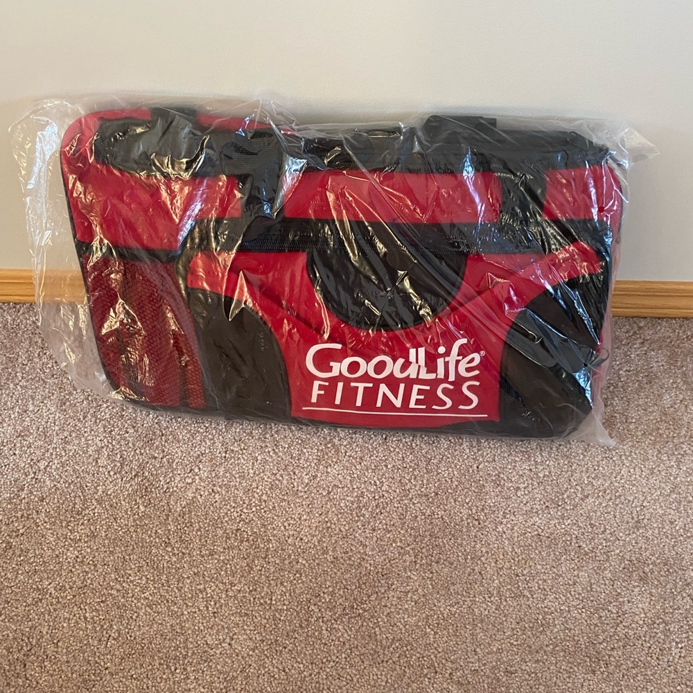 GoodLife Fitness Red and Black Gym Bag